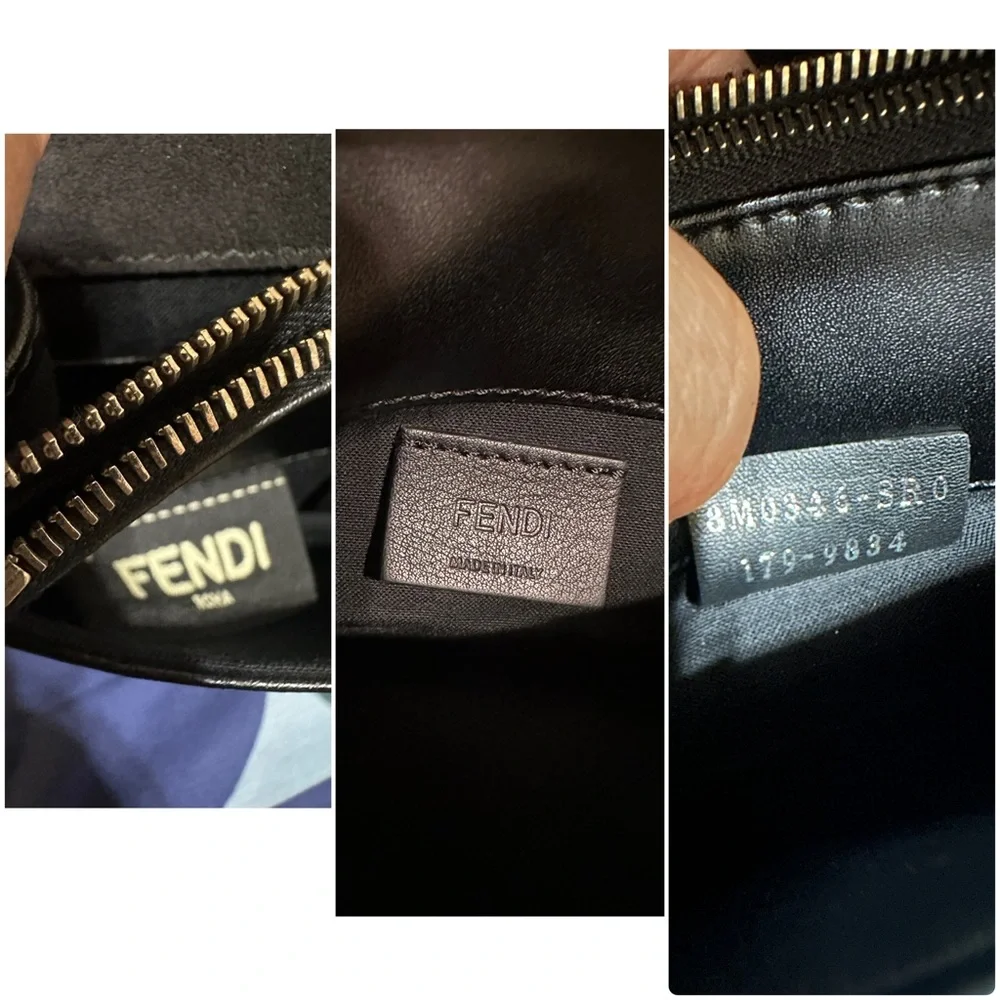 Fendi Black Stud-Embellished Shoulder Bag - Picture 15 of 15